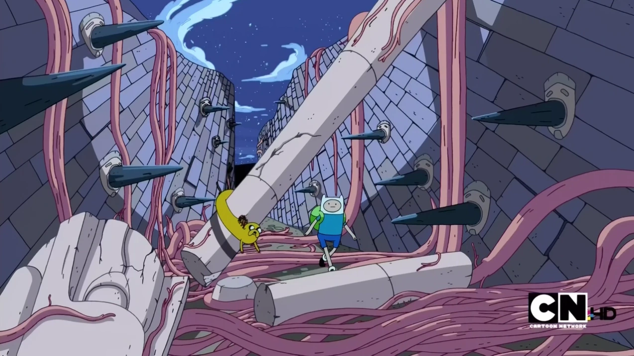 Image S2e22 jake stretching past spike wall.png Adventure Time Wiki