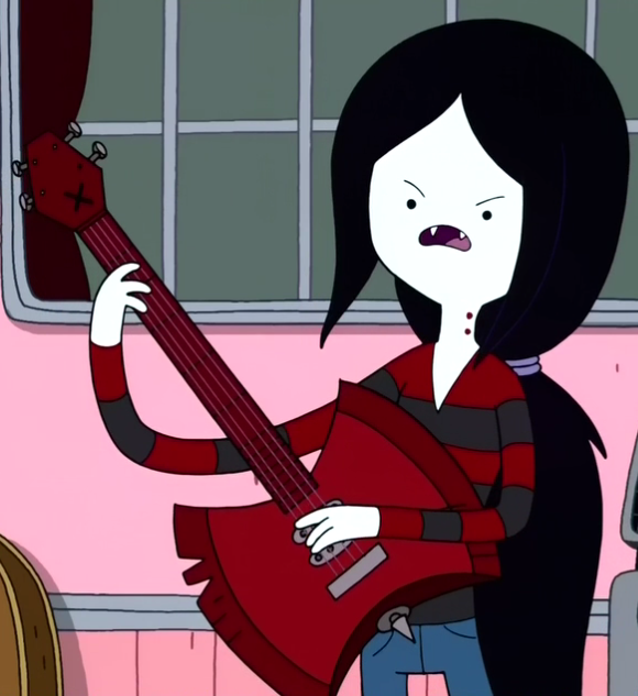 Image S2e1 Marceline Playing Axebass Png Adventure Time Wiki