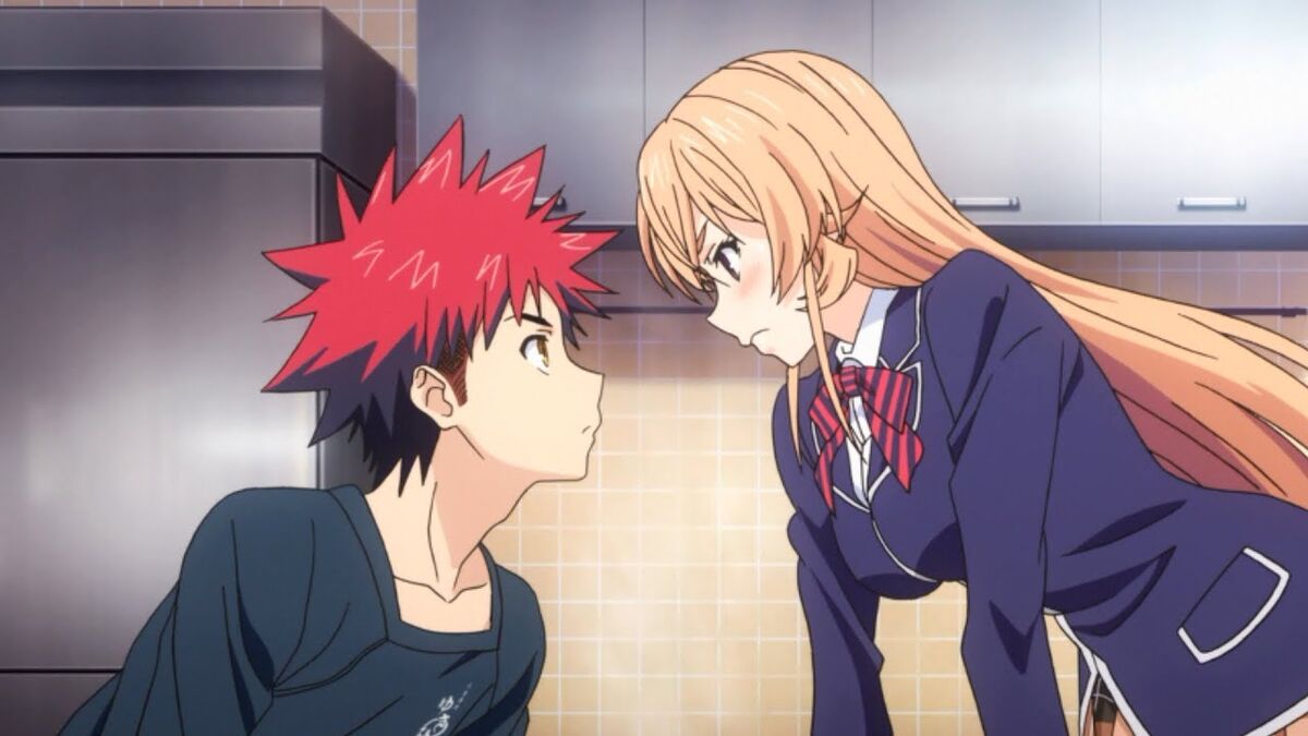 best anime ships of 2018 Soma Yukihira and Erina Nakiri from Food Wars! The Third Plate