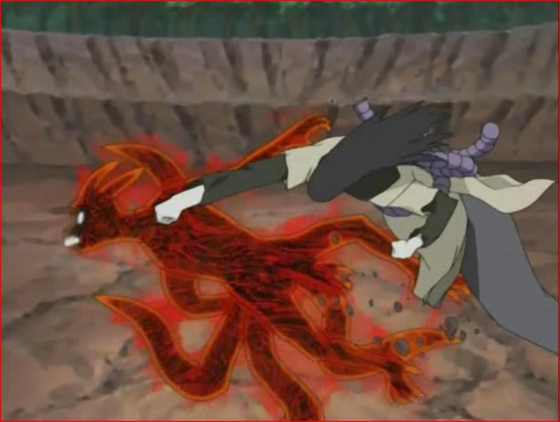 Naruto 4 Tails Vs Orochimaru