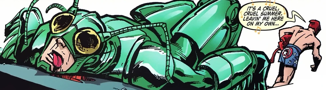 grasshopper's cracked neck