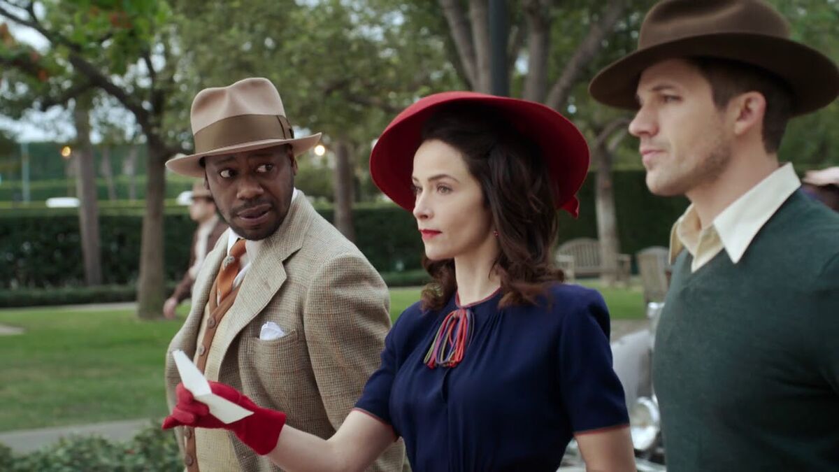 Malcolm Barrett, Abigail Spencer, and Matt Lanter in &#039;Timeless&#039;