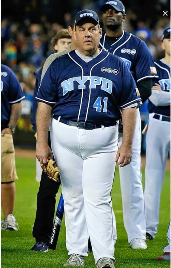Image - Chris Christie with NYPD Baseball.jpg | A for Athlete | FANDOM ...
