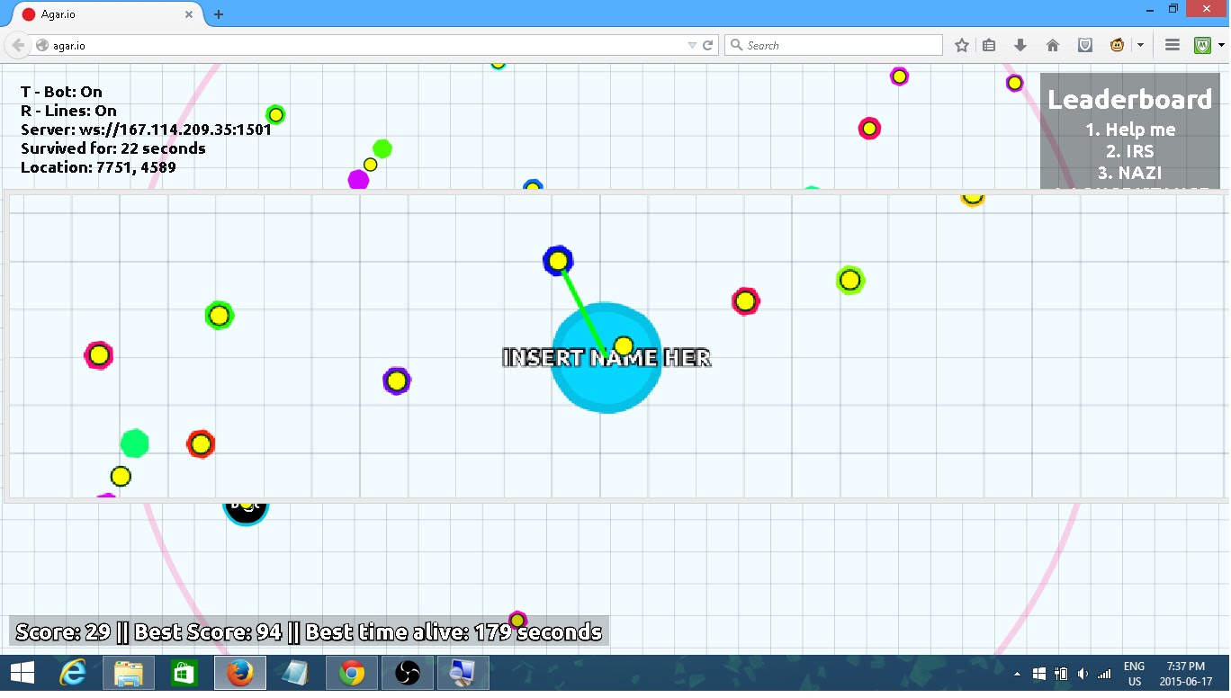 How To Put Cool Names On Agario