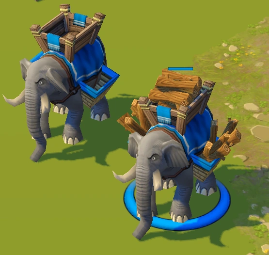 Wood Gathering Elephants of the Empire Age of Empires Online Wiki