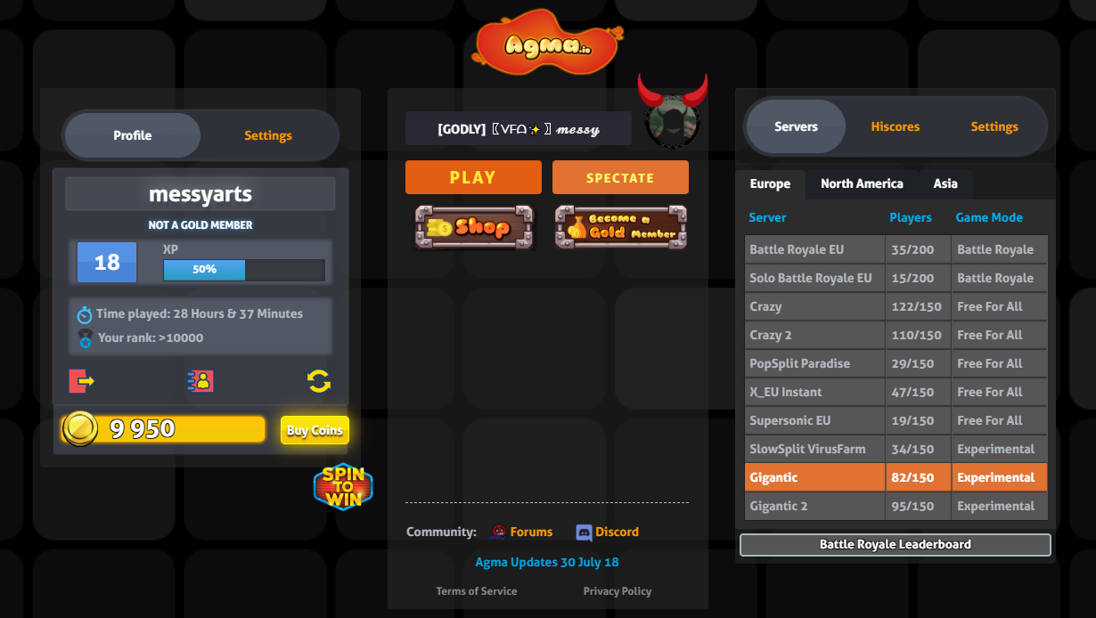 Agma.io Homepage Navigation/Help | Agma.io Wiki | Fandom