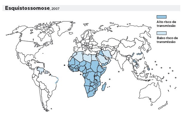 Mapa esquistossomose