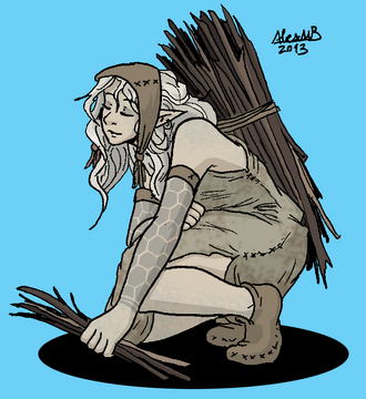 Elf ash elf camp-follower