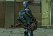 Player with shield