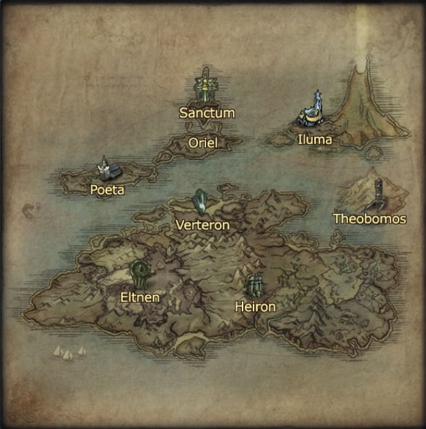 Айон карта ресурсов асмодиане