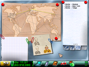 Airline Tycoon Routeboard