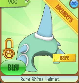 animal jam rhino helmet