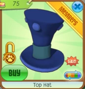 animal jam top hats