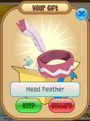 Head feather worth aj