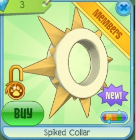 animal jam spike collar