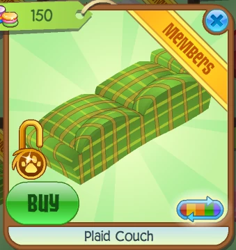 Plaid Couch Animal Jam Item Worth Wiki Fandom
