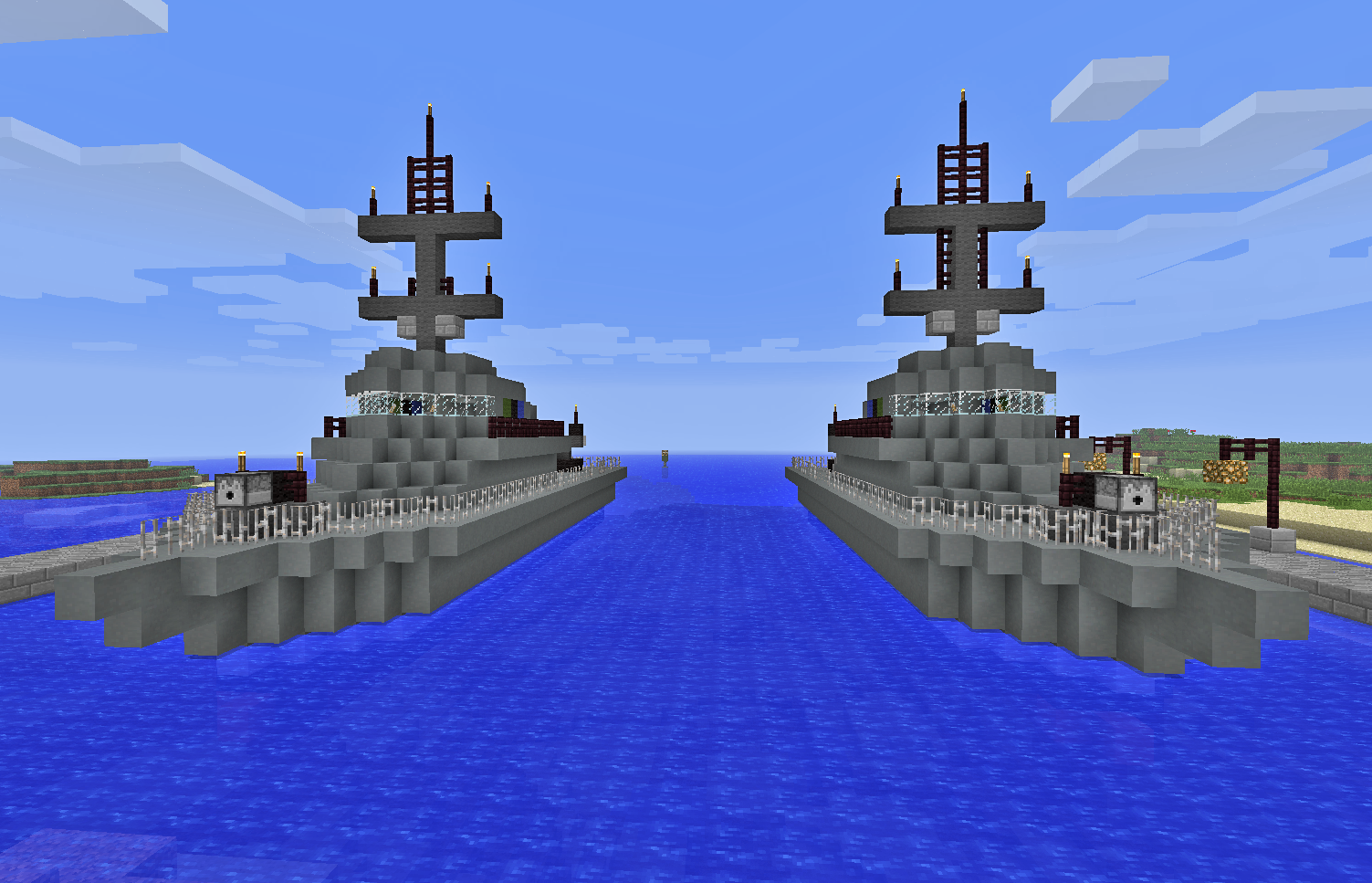 Карта майнкрафт корабль военный