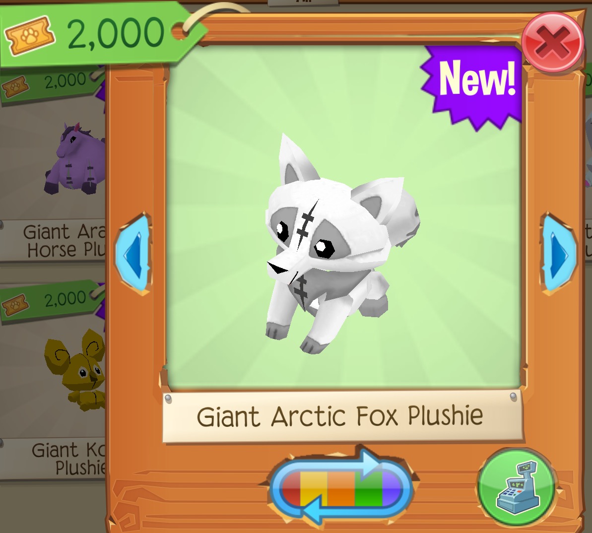 animal jam fox plushie