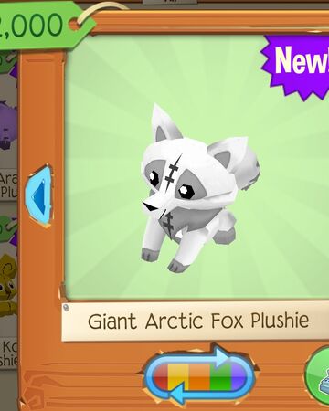 arctic fox plushie aj