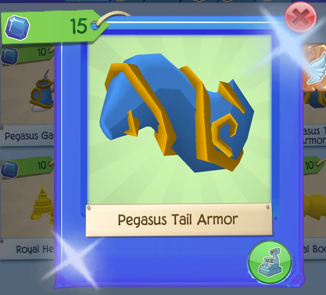 Pegasus Tail Armor Play Wild Wiki Fandom