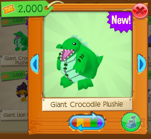 animal jam crocodile plushie