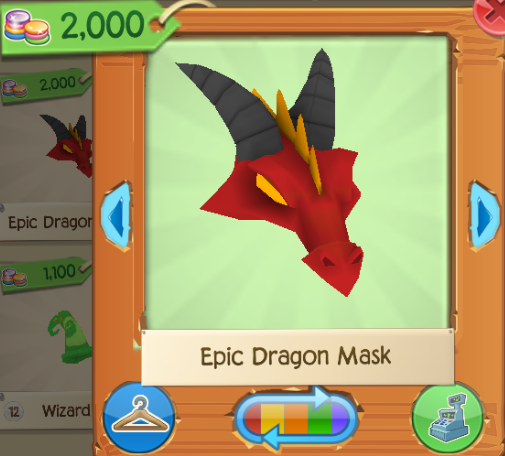 Animal Jam Epic Dragon Mask Worth