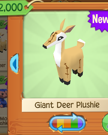 giant deer stuffed animal