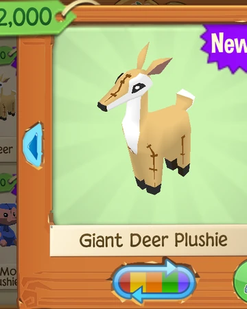 giant deer stuffed animal