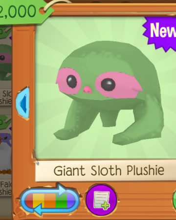 sloth plushie aj