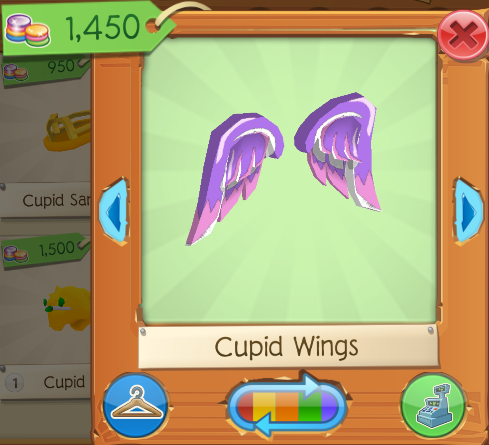 animal jam cupid wings