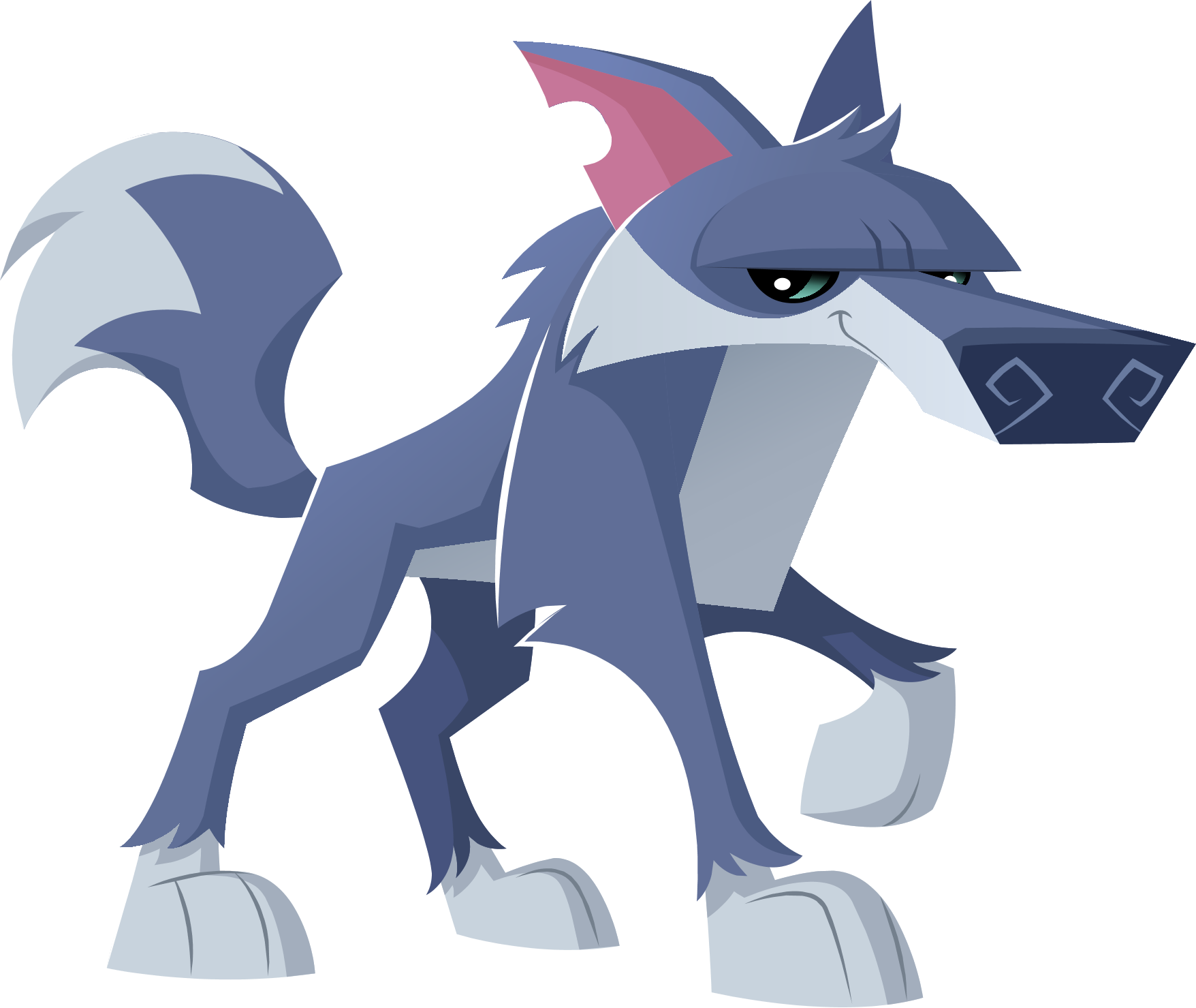 animal jam arctic wolf with spiked collar