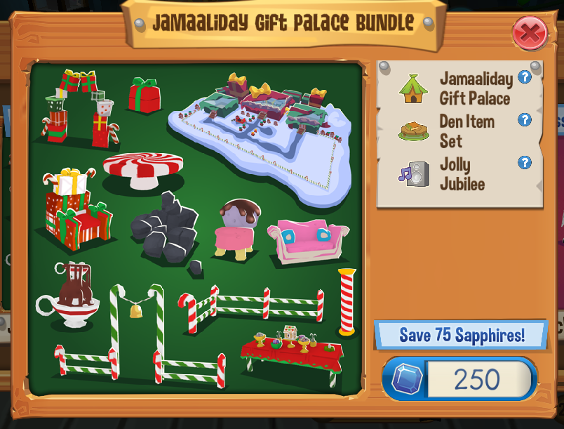 Jamaaliday Gift Palace Bundle | Play Wild Wiki | Fandom