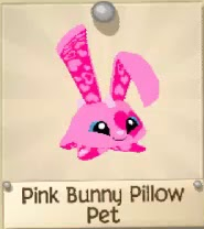 pink bunny pillow pet