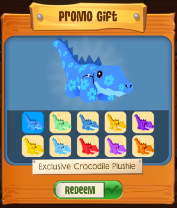 animal jam crocodile plushie