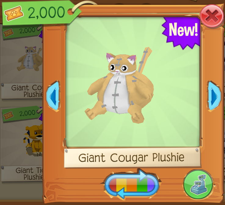 cougar plushie animal jam