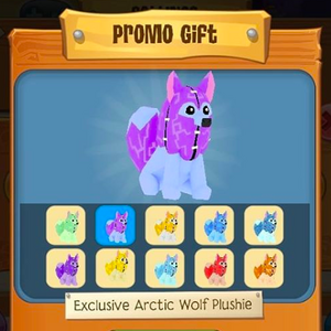 exclusive arctic wolf plushie aj