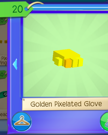 Golden Pixelated Glove Play Wild Wiki Fandom
