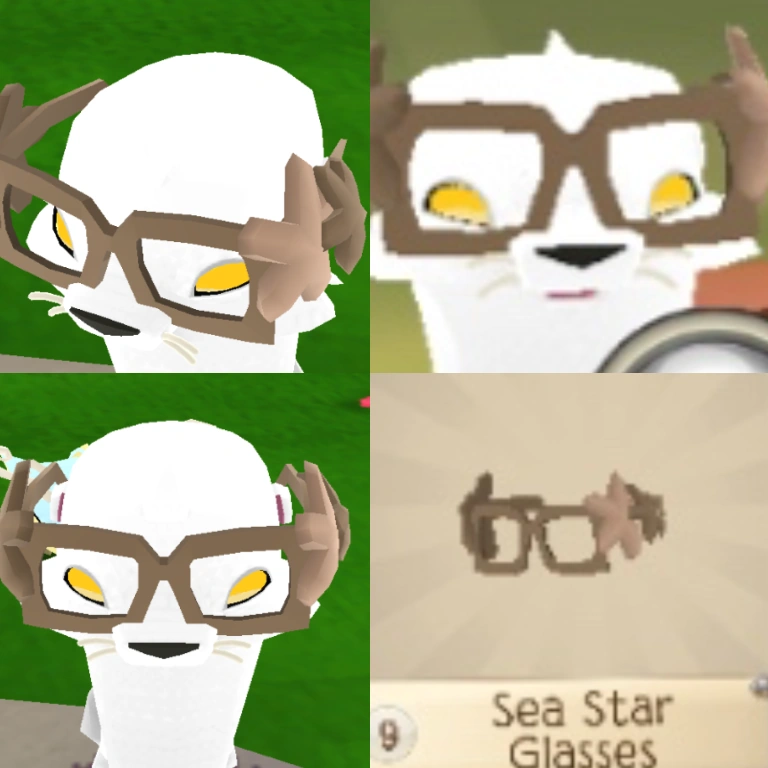 Brown Sea Star Glasses Ajpw Glitched, Hacked, Unreleased And Unknown