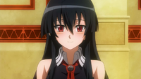 Akame smiling