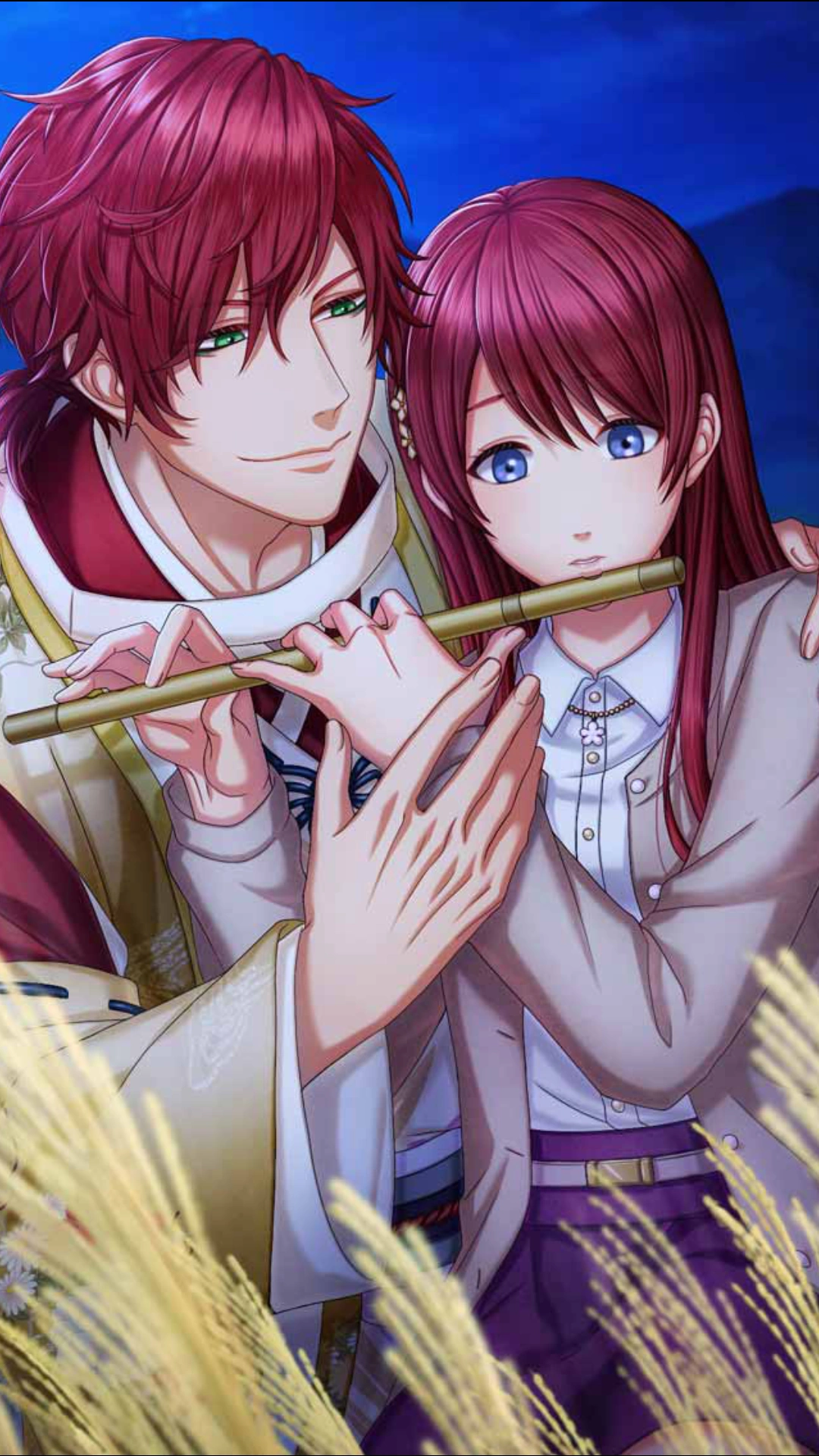 Fujiwara no Michinaga Reciting With You in the Glowing