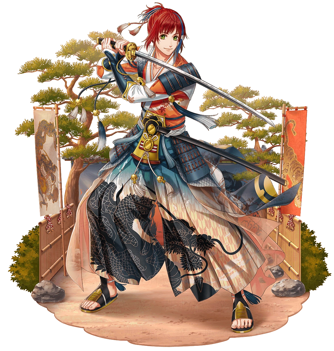 Tokugawa Yoshimune (Burning Heart) Reciting With You in the Glowing