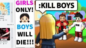 I Advertised A Roblox Girl Game And Used Admin Against Boys