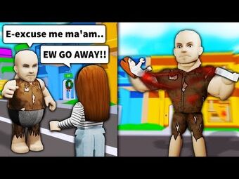 Roblox Homeless Admin Turns Into A Monster If You Re Mean