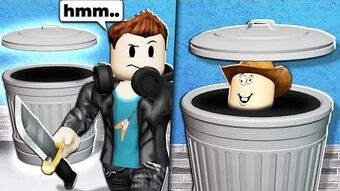 I Wore A Roblox Trash Can Outfit And They Couldn T Find Me - flamingo hmm roblox