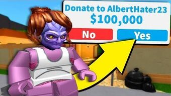 Bloxburg Thanos Makes Noobs Rich Albertsstuff Wiki Fandom - thanos vs noob roblox