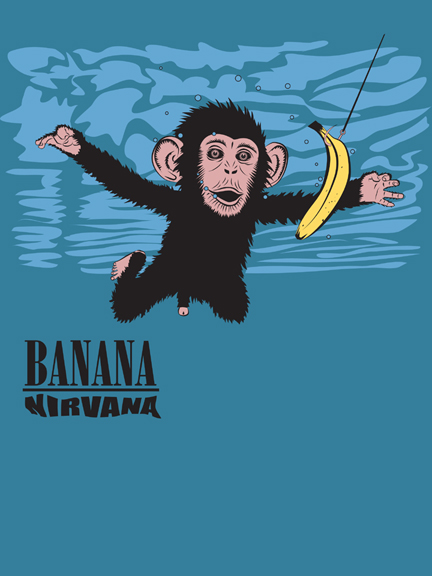 funny nirvana nevermind cover art