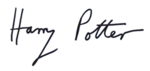 Harry Potter sig