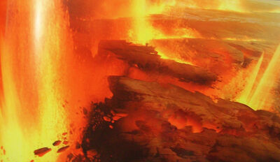 Alderan destruccion lava