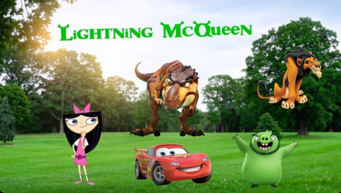 lightning mcqueen and mike wazowski