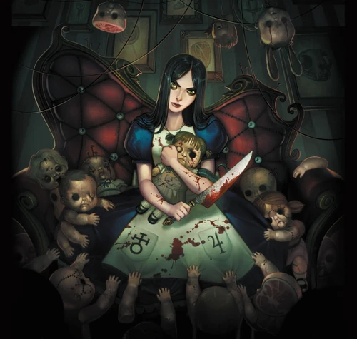 Alice with dolls
